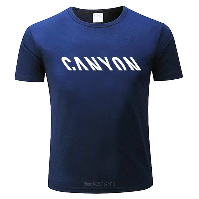 Men's T-shirt, Harajuku Streetwear With Mountain Bike Logo