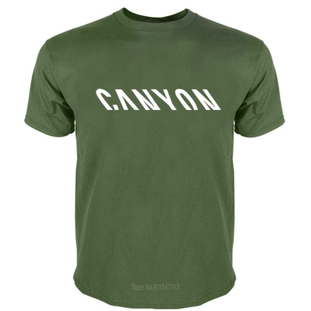 Men's T-shirt, Harajuku Streetwear With Mountain Bike Logo