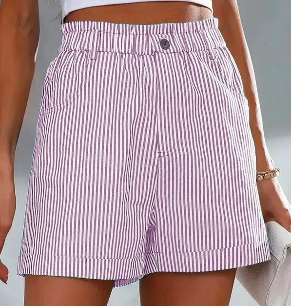 Women's Summer Striped Shorts