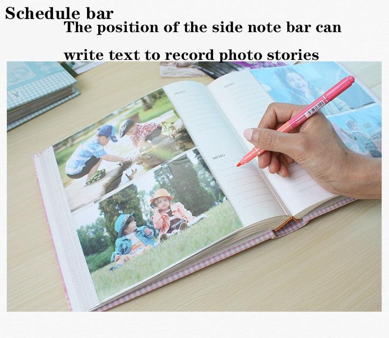 Baby Growth Commemorative Album Kindergarten Graduation Gift Postcard Storage Birthday 6-inch Photo Album 200 Sheets  Home Decor House Decoration DIY Memorable Gifts For Loved Ones