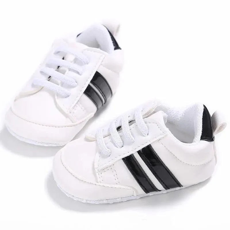 Baby Shoes Classical Sport Soft Sole PU Leather Multi-Color Crib Baby Moccasins Casual Sneakers