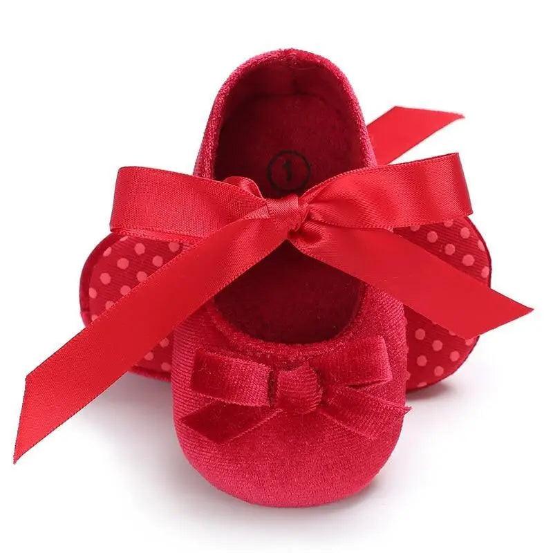 Baby Shoes Cute Bowknot Newborn Shoes Soft Bottom Anti Slip Toddler Girls Princess Shoes