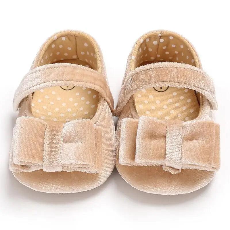 Baby Shoes Cute Bowknot Newborn Shoes Soft Bottom Anti Slip Toddler Girls Princess Shoes