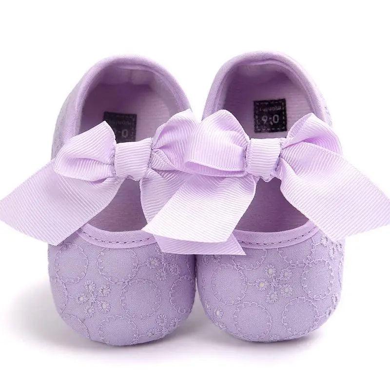 Baby Shoes Cute Bowknot Newborn Shoes Soft Bottom Anti Slip Toddler Girls Princess Shoes