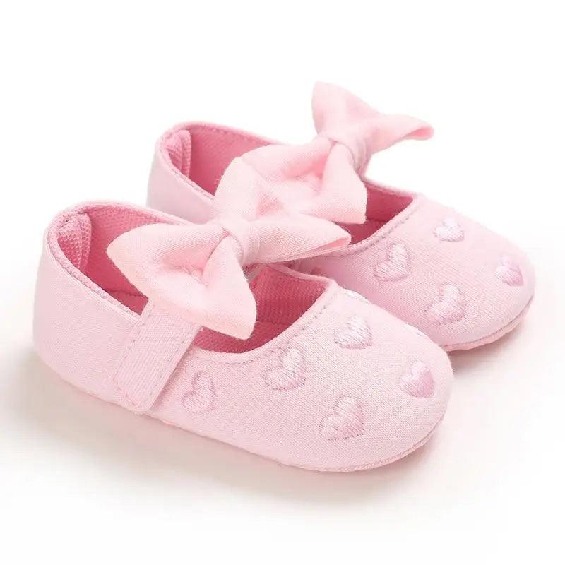 Baby Shoes Cute Bowknot Newborn Shoes Soft Bottom Anti Slip Toddler Girls Princess Shoes