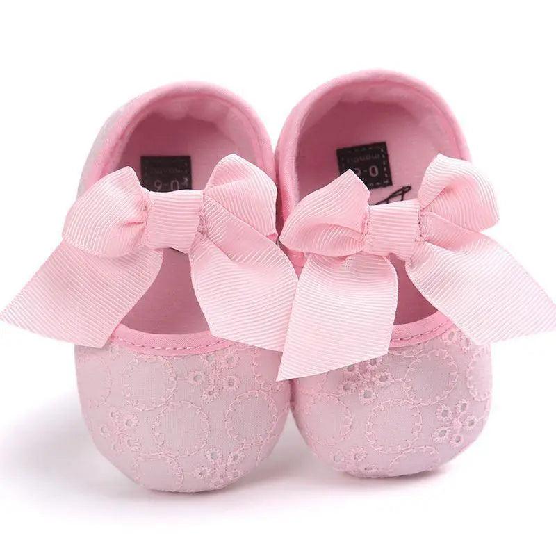 Baby Shoes Cute Bowknot Newborn Shoes Soft Bottom Anti Slip Toddler Girls Princess Shoes