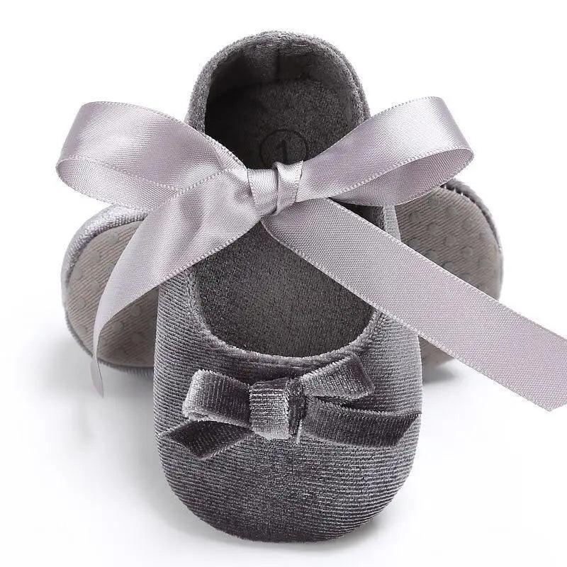 Baby Shoes Cute Bowknot Newborn Shoes Soft Bottom Anti Slip Toddler Girls Princess Shoes
