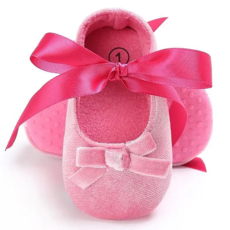 Baby Shoes Cute Bowknot Newborn Shoes Soft Bottom Anti Slip Toddler Girls Princess Shoes
