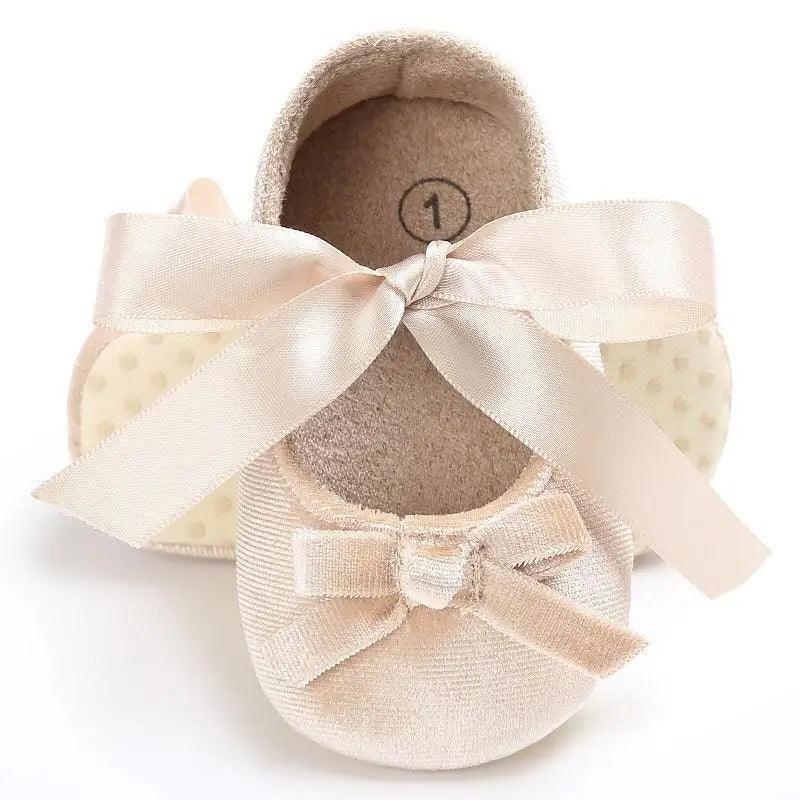 Baby Shoes Cute Bowknot Newborn Shoes Soft Bottom Anti Slip Toddler Girls Princess Shoes