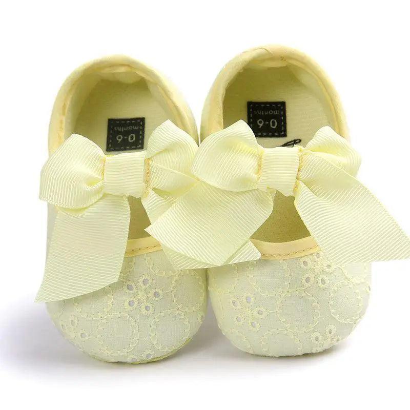 Baby Shoes Cute Bowknot Newborn Shoes Soft Bottom Anti Slip Toddler Girls Princess Shoes