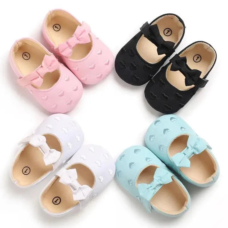 Baby Shoes Cute Bowknot Newborn Shoes Soft Bottom Anti Slip Toddler Girls Princess Shoes