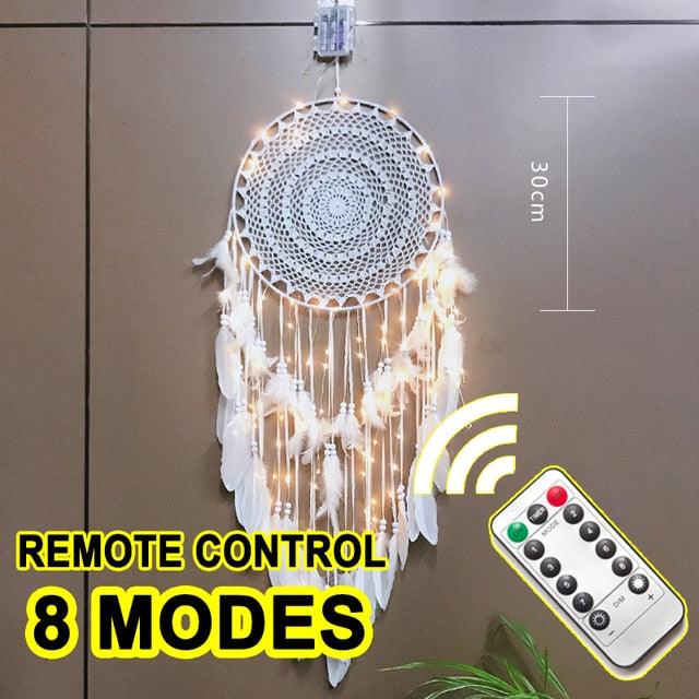 Big Dream Catcher Hanging/Light Decoration Dream Catcher Moon Dream Catcher Room Home Decor Dream Catcher Gifts For Mom Friends Women Girls Wall Decor Bedroom Decoration