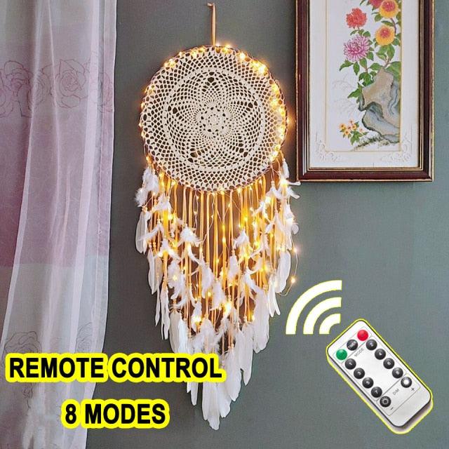 Big Dream Catcher Hanging/Light Decoration Dream Catcher Moon Dream Catcher Room Home Decor Dream Catcher Gifts For Mom Friends Women Girls Wall Decor Bedroom Decoration
