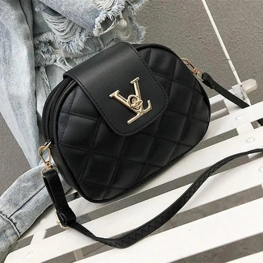 Black Beauty Women's Shoulder Crossbody Bag For Females Fashionable Handbag PU Famous Designer Clutch