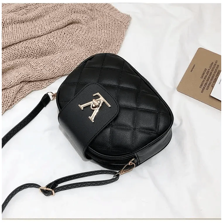 Black Beauty Women's Shoulder Crossbody Bag For Females Fashionable Handbag PU Famous Designer Clutch