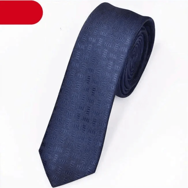 Black Business Dots Printed Polyester Men Necktie Slim Tie Formal Skinny Elegant Office Necktie For Men