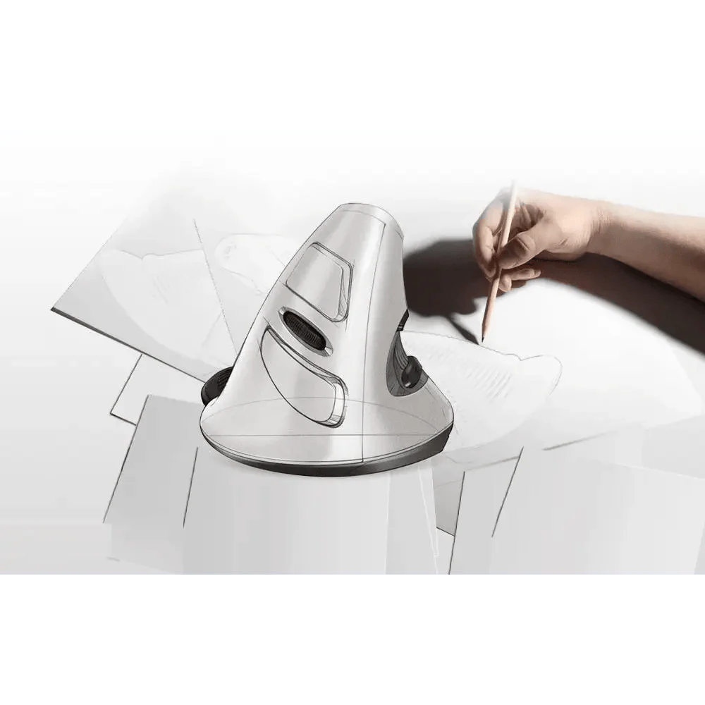 Black Ergonomic Design Vertical Mouse Adjustable DPI Optical Right Hand Mouse Reduce Wrist Pain 6 Buttons Modern Mouse For Computers Laptops PC