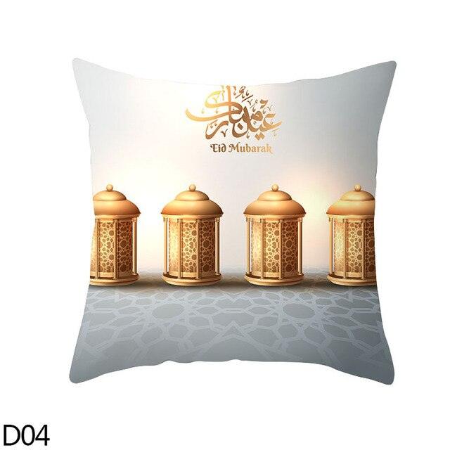 Black Gold Decor Pillow Case Ramadan Cushion Cover Pattern Decorative Cushion Pillowcase Stylish Pillow Home Decor Pillowcover