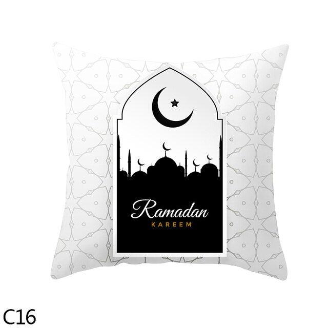 Black Gold Decor Pillow Case Ramadan Cushion Cover Pattern Decorative Cushion Pillowcase Stylish Pillow Home Decor Pillowcover