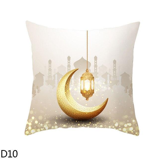 Black Gold Decor Pillow Case Ramadan Cushion Cover Pattern Decorative Cushion Pillowcase Stylish Pillow Home Decor Pillowcover