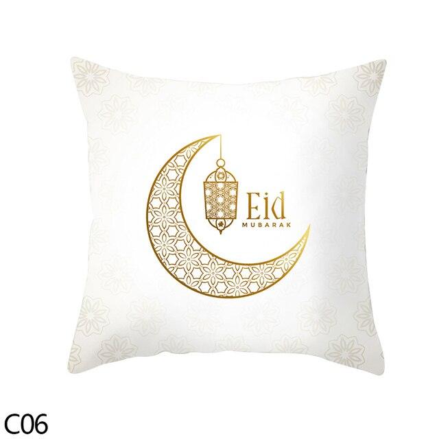 Black Gold Decor Pillow Case Ramadan Cushion Cover Pattern Decorative Cushion Pillowcase Stylish Pillow Home Decor Pillowcover