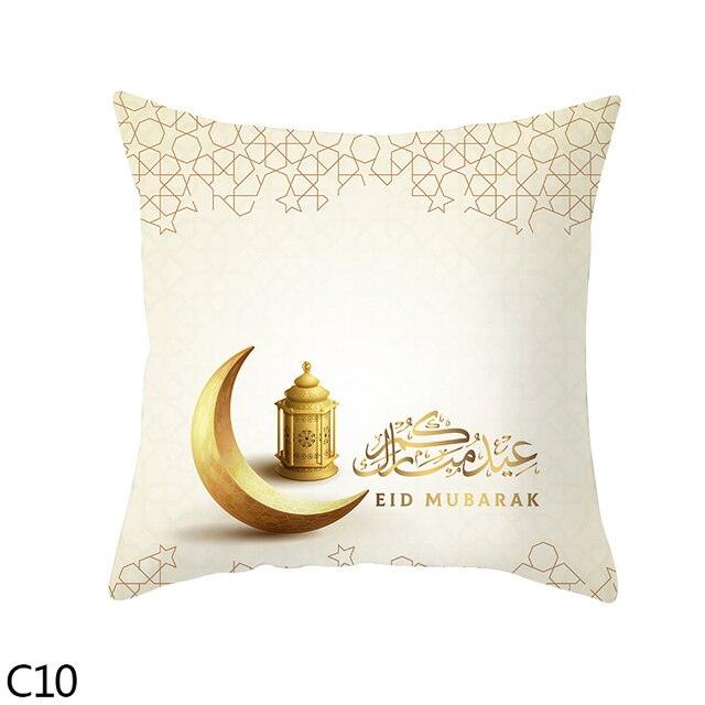 Black Gold Decor Pillow Case Ramadan Cushion Cover Pattern Decorative Cushion Pillowcase Stylish Pillow Home Decor Pillowcover