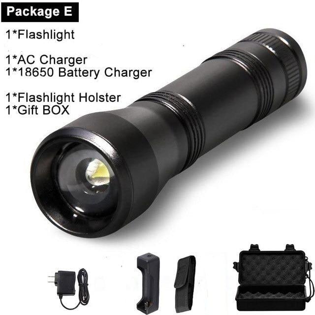 Black Light Flashlight UV Flashlight Super Bright LED Tactical Flashlights 1200 Lumen Rechargeable LED Zoomable UV Torch Waterproof Flashlight Lamp For Pet Urine Stains Detection/Camping