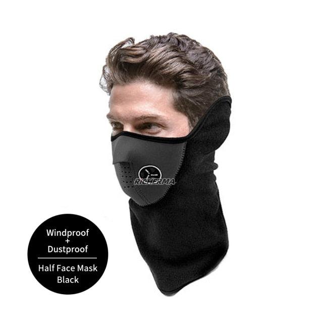 Black Motorcycle Balaclava Winter Sport Fishing Fleece Neck Warmer Windproof Dustproof Face Mask Scarf Men Hunting Skis Hiking Motorcycle Face Mask Outdoor Cycling Helmet Bandana Hood Ski Sport Neck Half Face Mask Windproof Dustproof Winter Hiking Scarves