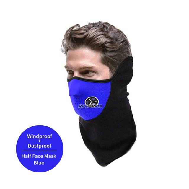 Black Motorcycle Balaclava Winter Sport Fishing Fleece Neck Warmer Windproof Dustproof Face Mask Scarf Men Hunting Skis Hiking Motorcycle Face Mask Outdoor Cycling Helmet Bandana Hood Ski Sport Neck Half Face Mask Windproof Dustproof Winter Hiking Scarves