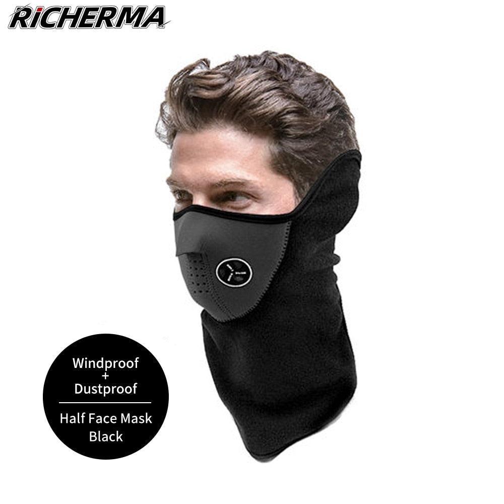 Black Motorcycle Balaclava Winter Sport Fishing Fleece Neck Warmer Windproof Dustproof Face Mask Scarf Men Hunting Skis Hiking Motorcycle Face Mask Outdoor Cycling Helmet Bandana Hood Ski Sport Neck Half Face Mask Windproof Dustproof Winter Hiking Scarves
