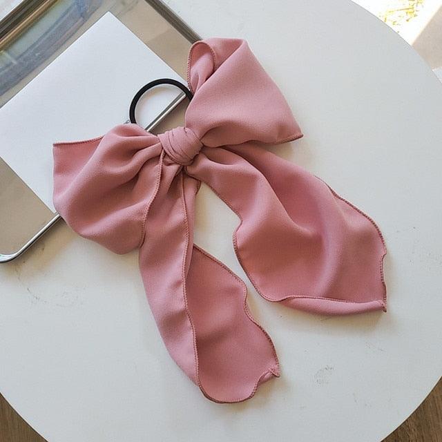 Bowknot Hair Scrunchies For Women Girls Sweet Elastic Hair Bands Elegant Hair Tie Rope Rubber Band Hair Gum Gorgeous Hair Accessories For Women