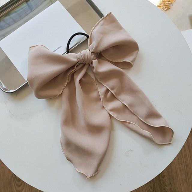 Bowknot Hair Scrunchies For Women Girls Sweet Elastic Hair Bands Elegant Hair Tie Rope Rubber Band Hair Gum Gorgeous Hair Accessories For Women