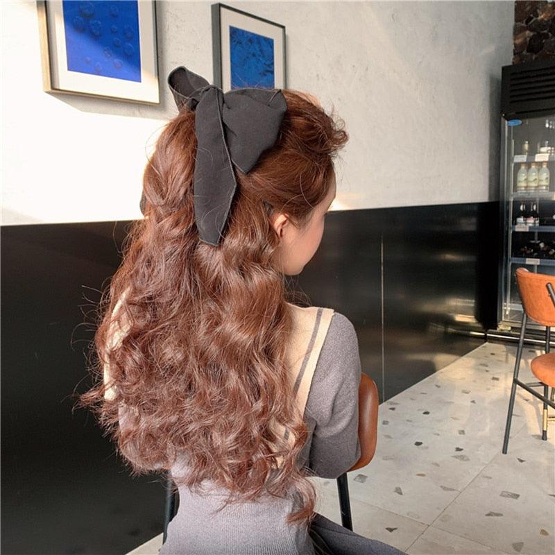 Bowknot Hair Scrunchies For Women Girls Sweet Elastic Hair Bands Elegant Hair Tie Rope Rubber Band Hair Gum Gorgeous Hair Accessories For Women