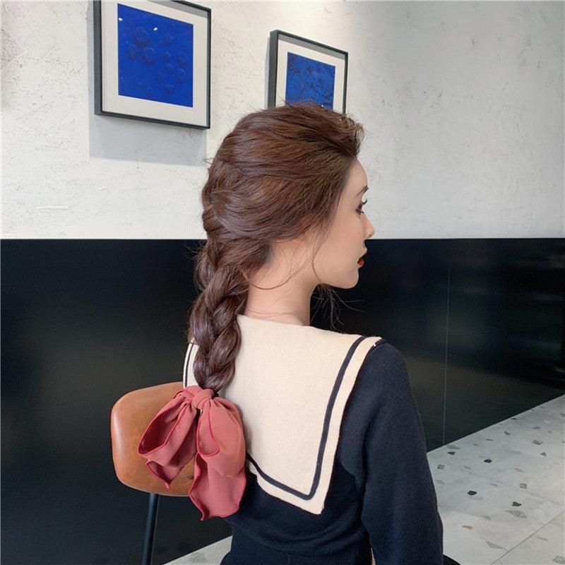 Bowknot Hair Scrunchies For Women Girls Sweet Elastic Hair Bands Elegant Hair Tie Rope Rubber Band Hair Gum Gorgeous Hair Accessories For Women