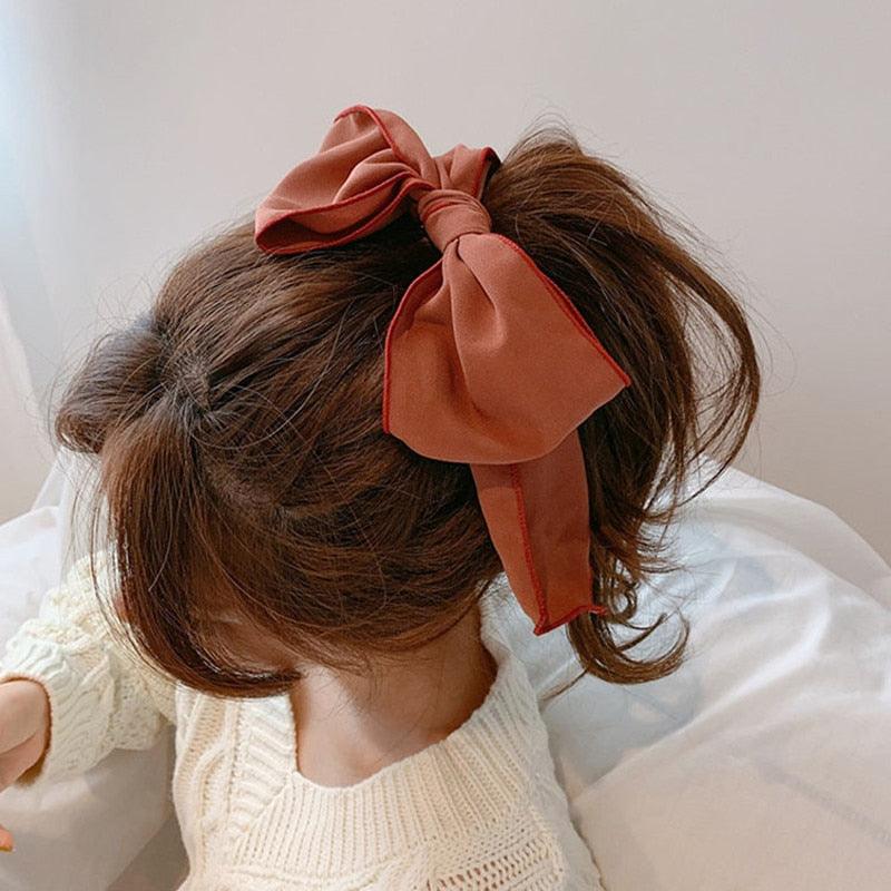 Bowknot Hair Scrunchies For Women Girls Sweet Elastic Hair Bands Elegant Hair Tie Rope Rubber Band Hair Gum Gorgeous Hair Accessories For Women