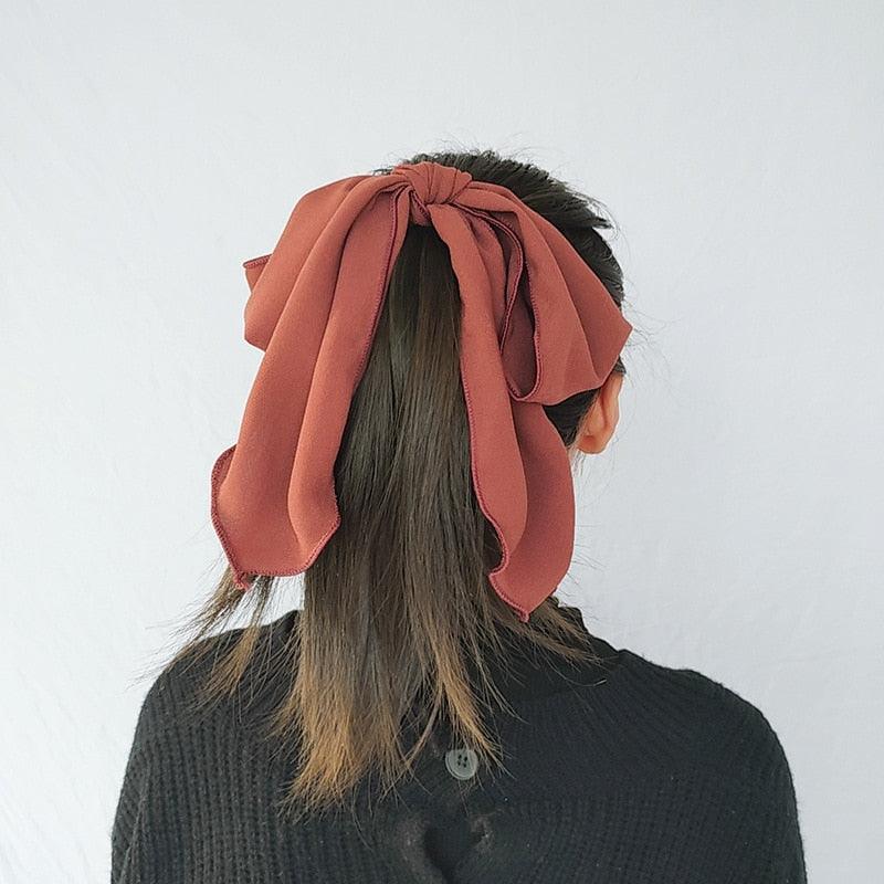 Bowknot Hair Scrunchies For Women Girls Sweet Elastic Hair Bands Elegant Hair Tie Rope Rubber Band Hair Gum Gorgeous Hair Accessories For Women
