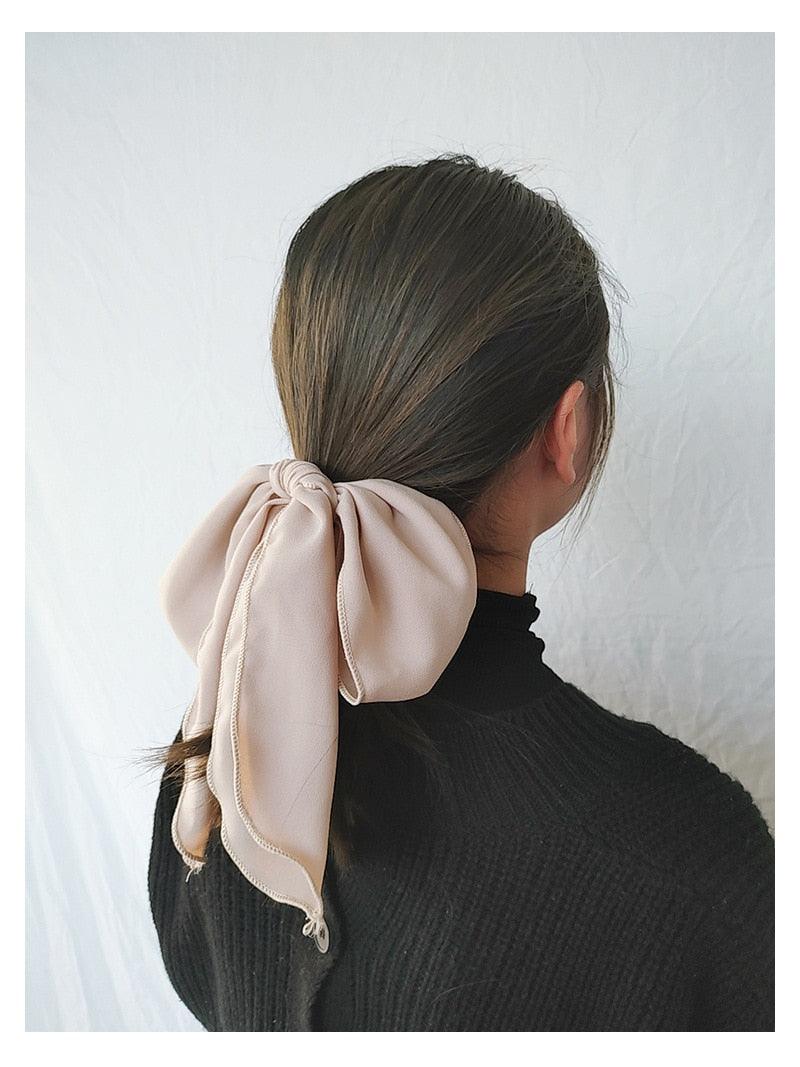 Bowknot Hair Scrunchies For Women Girls Sweet Elastic Hair Bands Elegant Hair Tie Rope Rubber Band Hair Gum Gorgeous Hair Accessories For Women