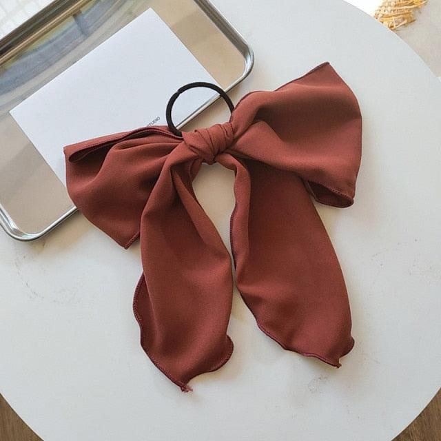 Bowknot Hair Scrunchies For Women Girls Sweet Elastic Hair Bands Elegant Hair Tie Rope Rubber Band Hair Gum Gorgeous Hair Accessories For Women