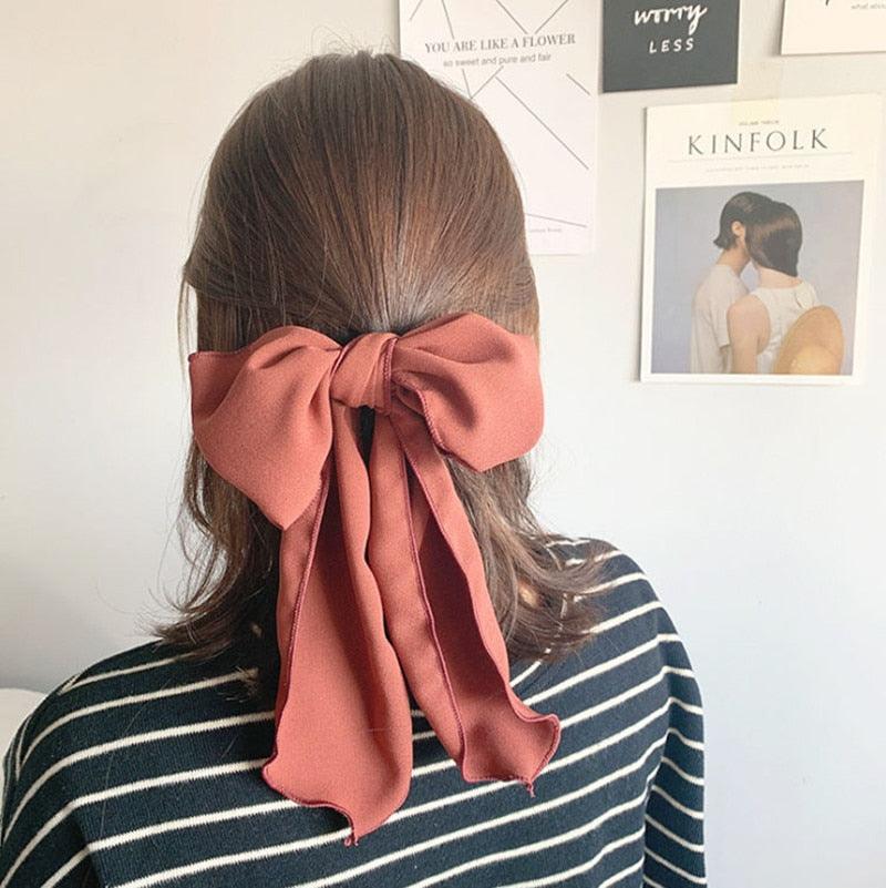 Bowknot Hair Scrunchies For Women Girls Sweet Elastic Hair Bands Elegant Hair Tie Rope Rubber Band Hair Gum Gorgeous Hair Accessories For Women