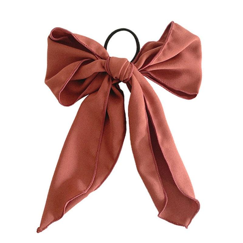 Bowknot Hair Scrunchies For Women Girls Sweet Elastic Hair Bands Elegant Hair Tie Rope Rubber Band Hair Gum Gorgeous Hair Accessories For Women