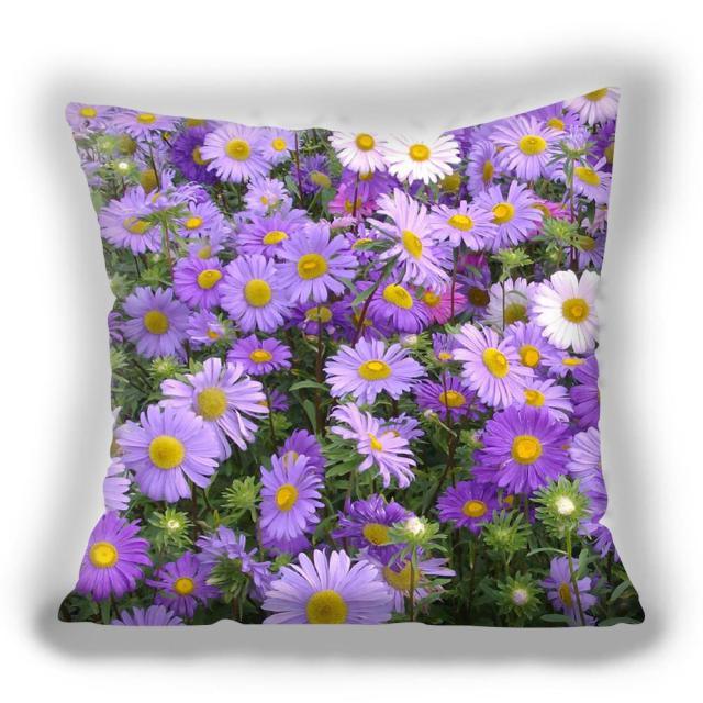 Bright Red Flower Cushion Cover Home Fashion Decoration Red Orange Pink Poppy Flowers Decorative Throw Pillow Cover Case Cushion Home Living Room Pillow Case Super Soft Short Plush Cushion Cover 45x45CM