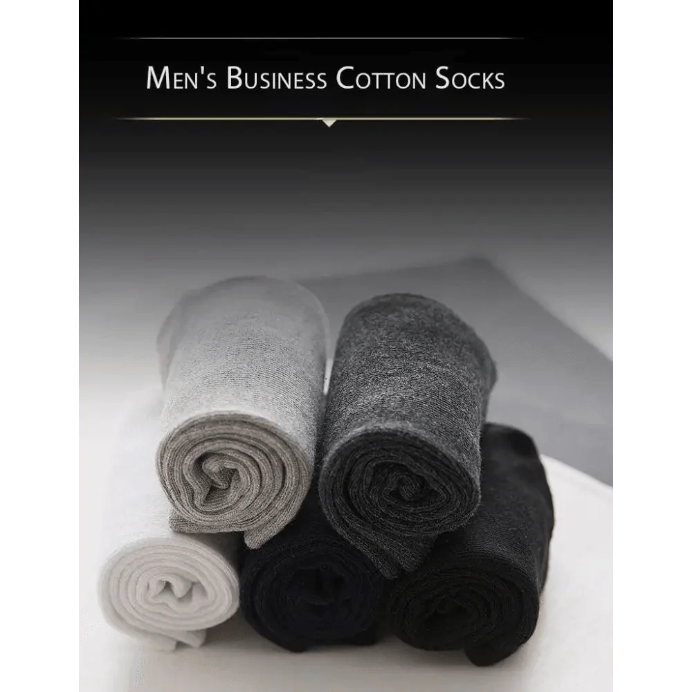 Business Simple White Cotton Socks 10 Pairs Men Breathable Socks Spring Summer Socks for Men Heavy Duty Reinforced Cotton Socks For Men