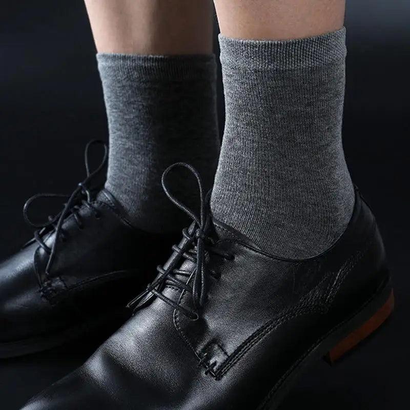 Business Simple White Cotton Socks 10 Pairs Men Breathable Socks Spring Summer Socks for Men Heavy Duty Reinforced Cotton Socks For Men