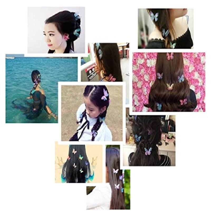 Butterfly Hair Clips for Girls Kids Glitter Barrette Wedding Hairpins Hair Accessories Styling Tools Butterfly Hair Clip For Women Hair Styling