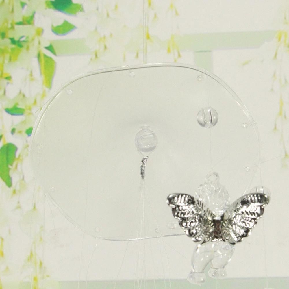 Butterfly Wind Chimes Outdoor Metal Wind Chimes Yard Garden Bell Wind Chime Window Bells Wall Hanging Decorations Home Decor Wooden Wind Romantic Wind Chime For Patio Garden Outside Indoor Balcony Window