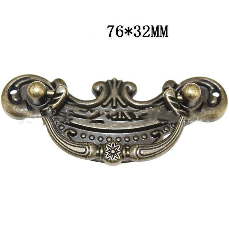 Alloy Drawer Medicine Cabinet Vintage Furniture Cabinet Door Handle Panel Alloy European Style