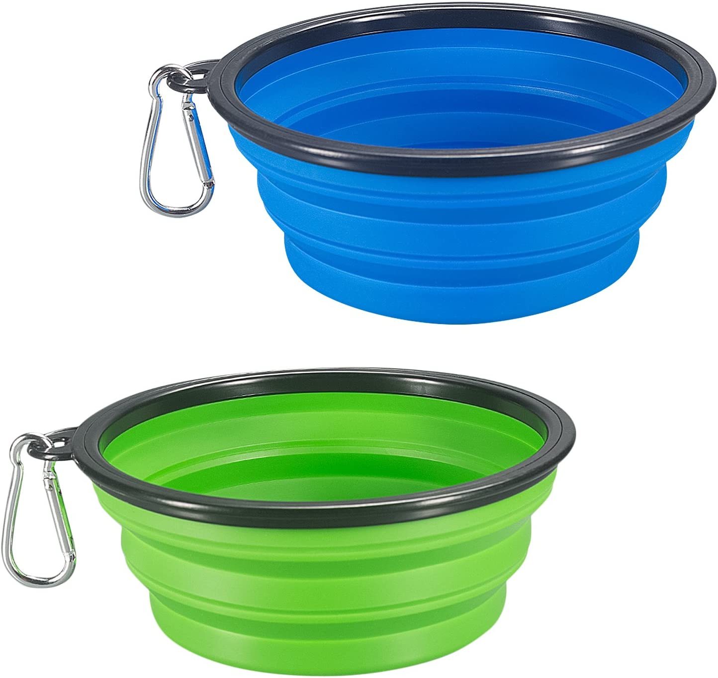 350 And 1000ML Dog Bowls Folding Silicone Puppy Food Container Portable Cat Water Feeder For Travel Walking Pet Supplies