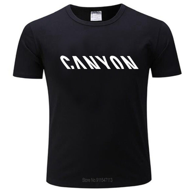 Men's T-shirt, Harajuku Streetwear With Mountain Bike Logo