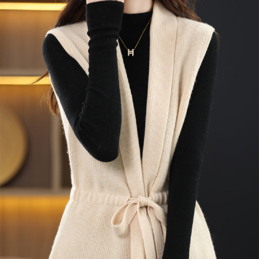 Women's Wool Knitted Vest Autumn