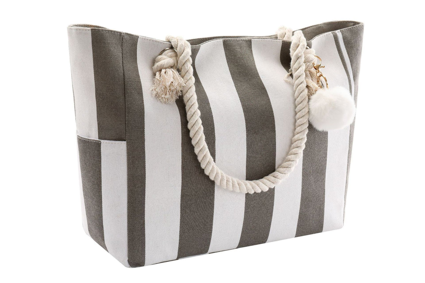 Navy Blue Boat Hair Ball Anchor Canvas Beach Travel